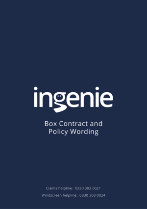 box contract and policy wording