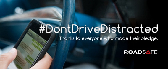 #DontDriveDistracted seen by 2 million