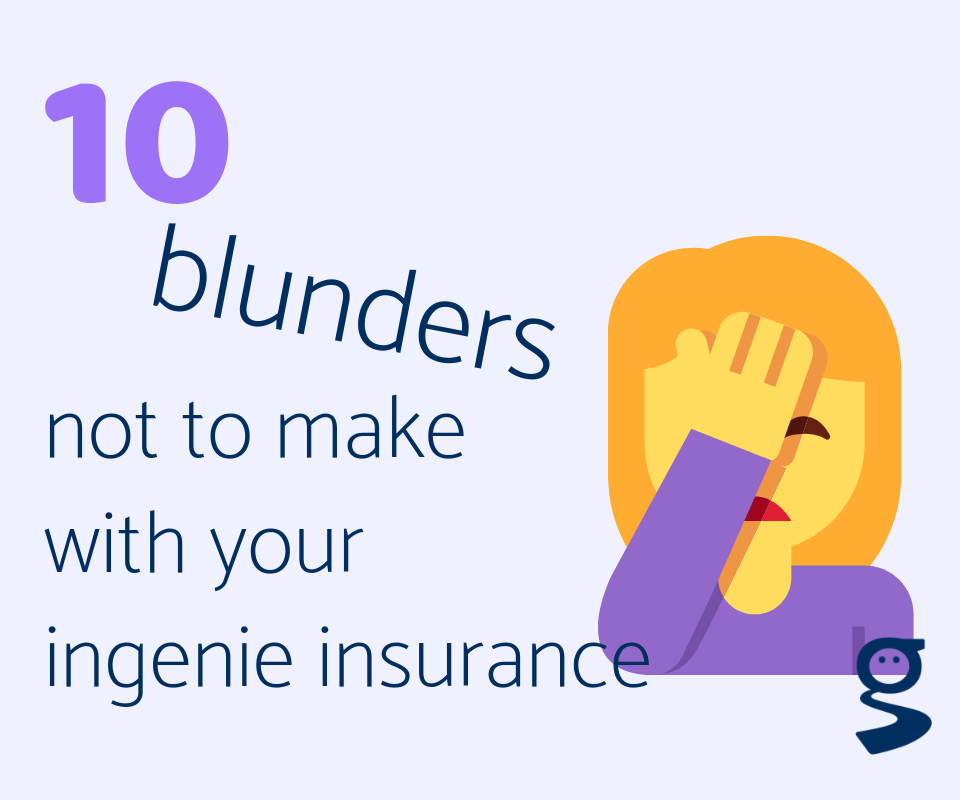 10 mistakes drivers make with their ingenie insurance